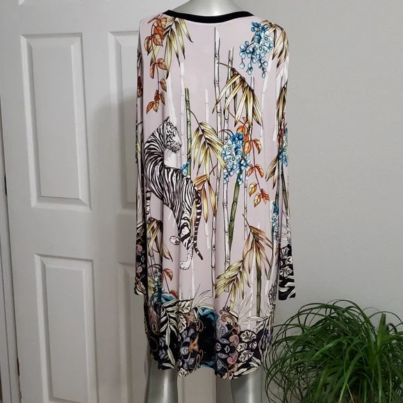 Johnny Was Multicolor Tunic with Zebra Print - Picture 3 of 8